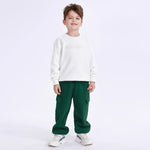 Off White Casual Embroidery Sweatshirt for Boys Image