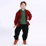 Maroon Casual Plain Shirt for Boys Image