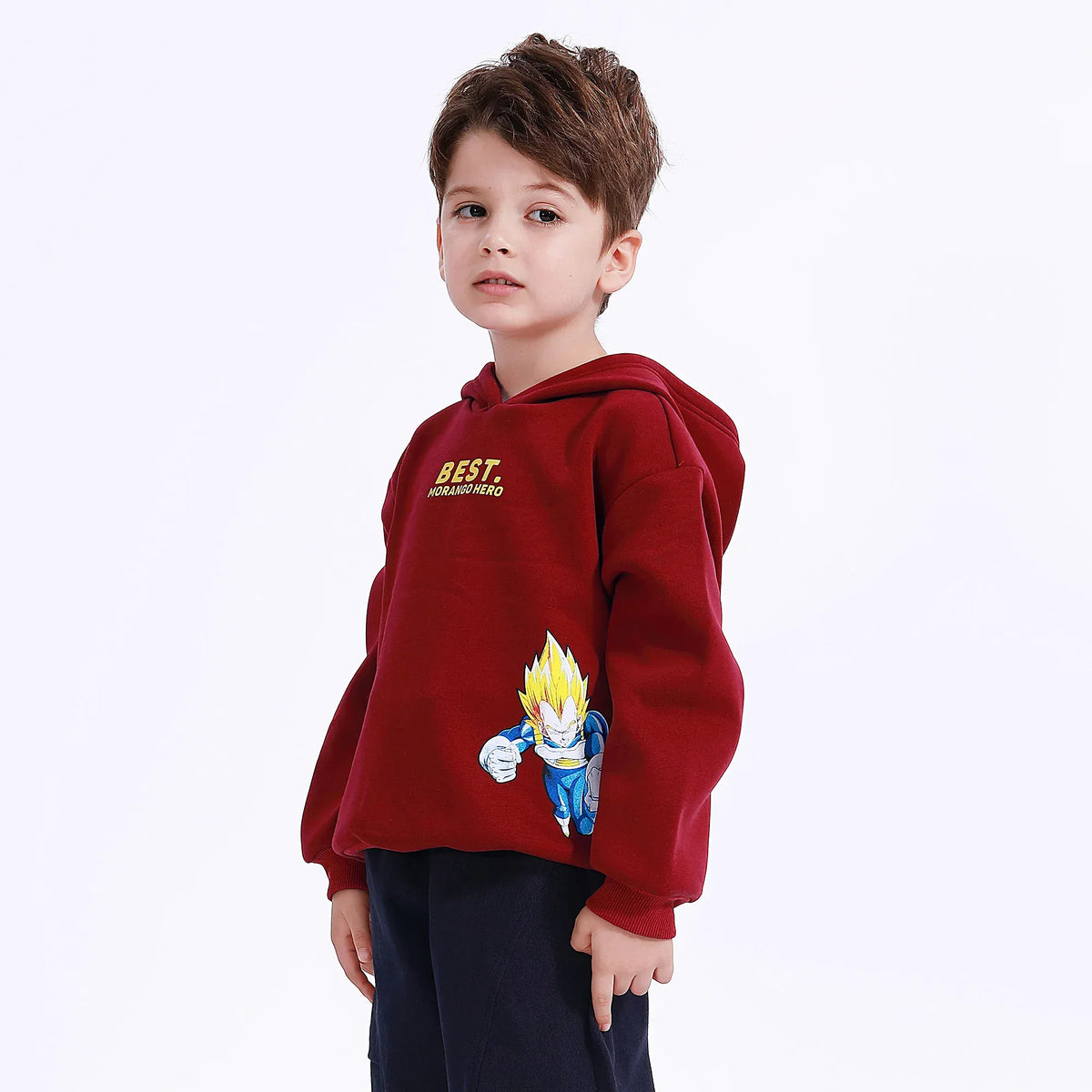 Casual Printed Hoodie for Boys Image