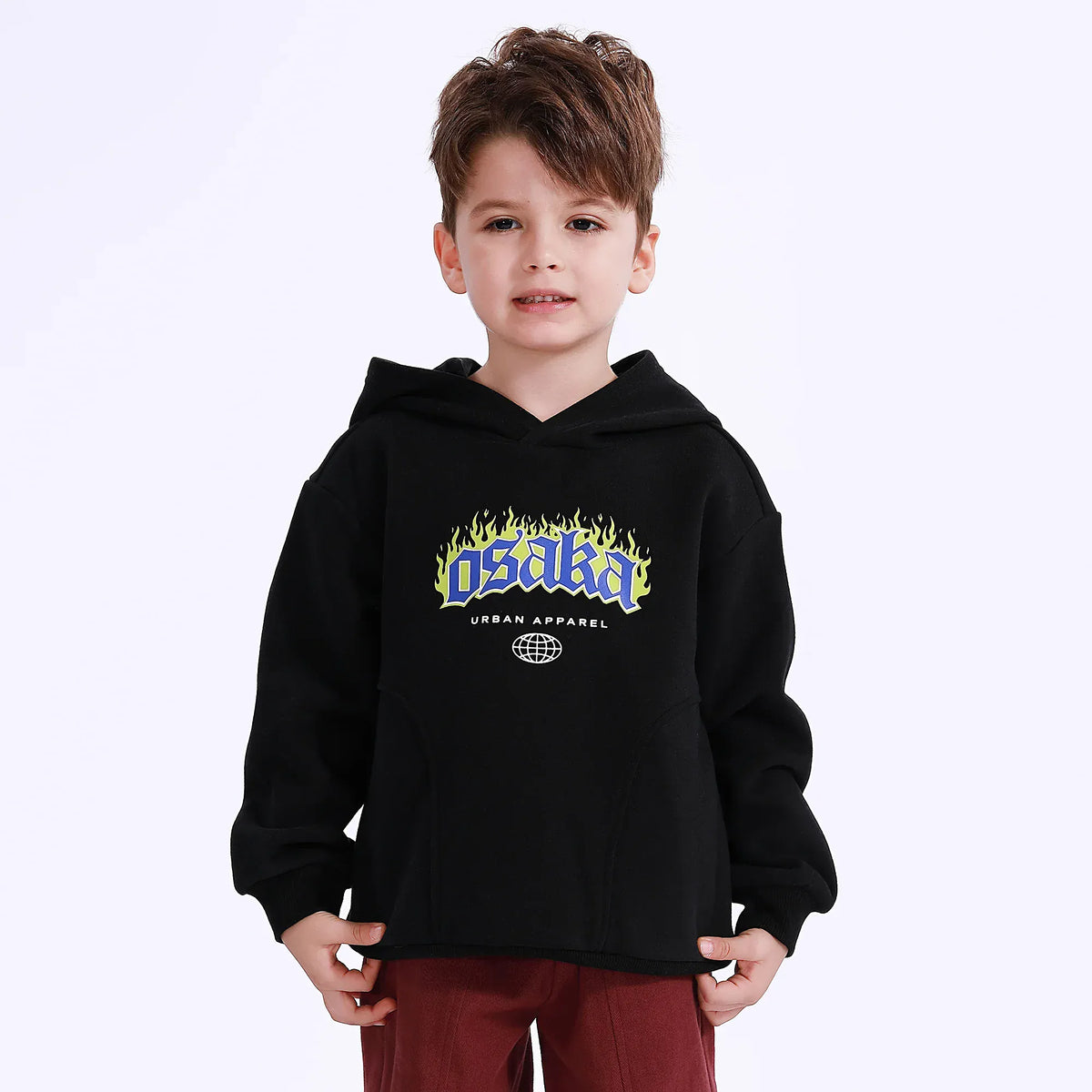 Casual Printed Hoodie for Boys Image
