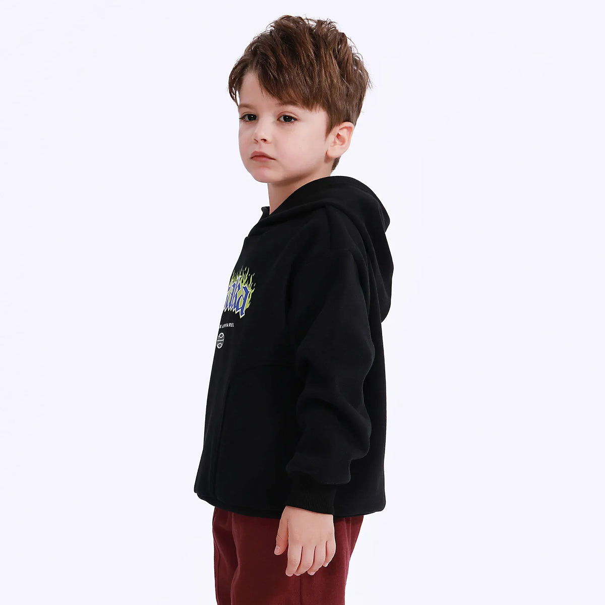Casual Printed Hoodie for Boys Image