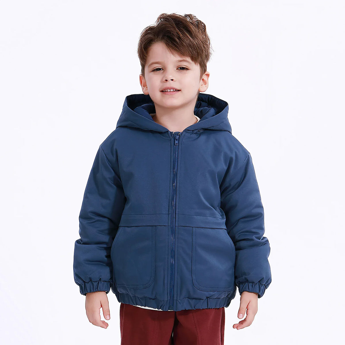 Casual Plain Jacket for Boys Image