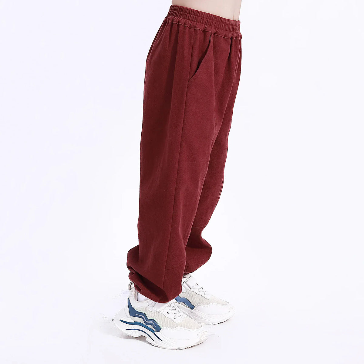 Casual Plain Pants for Boys Image
