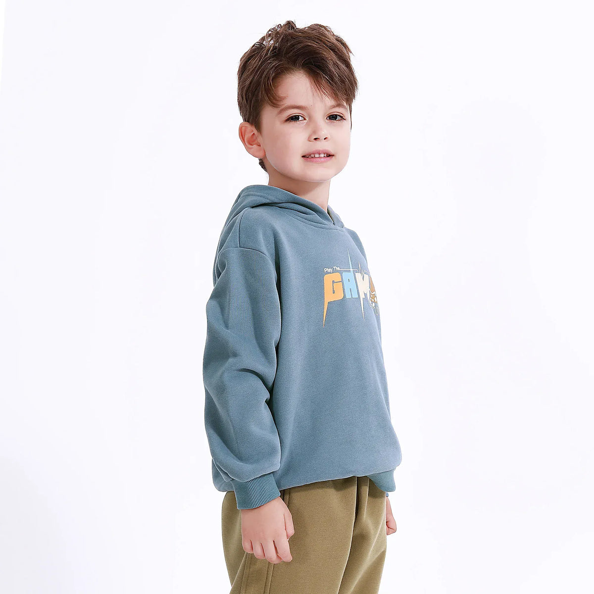 Casual Printed Hoodie for Boys Image
