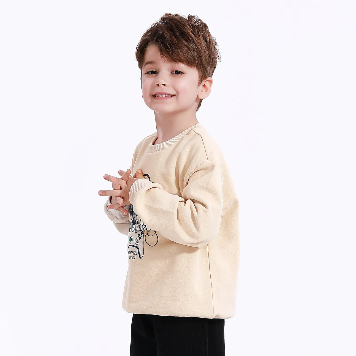 Casual Printed Sweatshirt for Boys Image