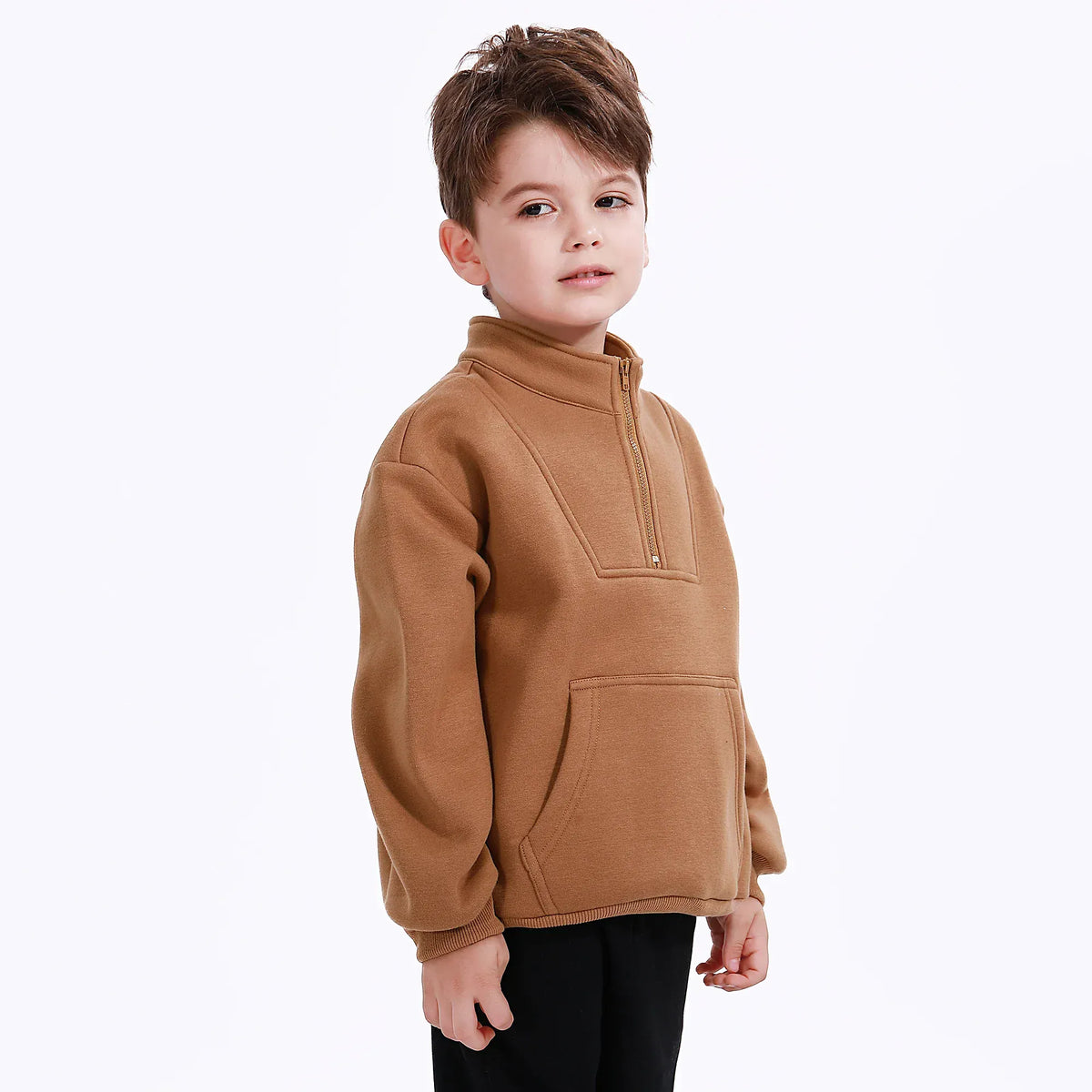Casual Plain Sweatshirt for Boys Image