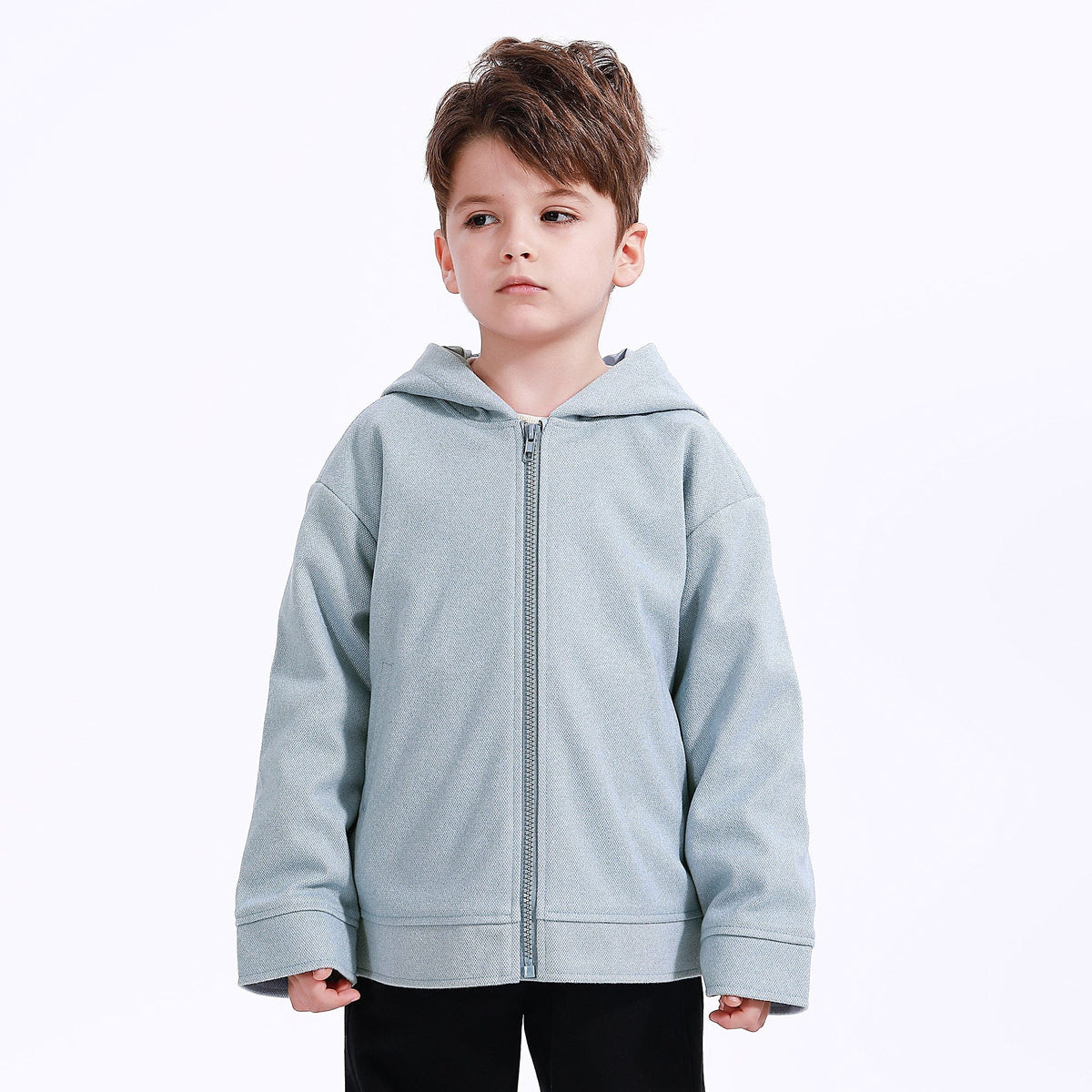 Casual Plain Jacket for Boys Image