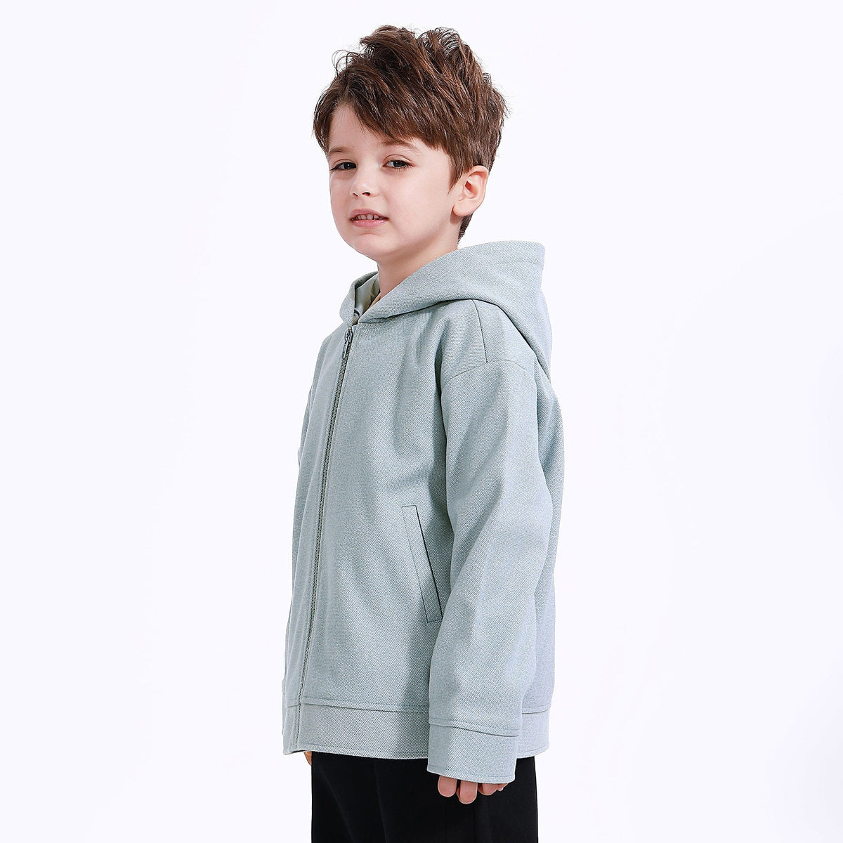 Casual Plain Jacket for Boys Image