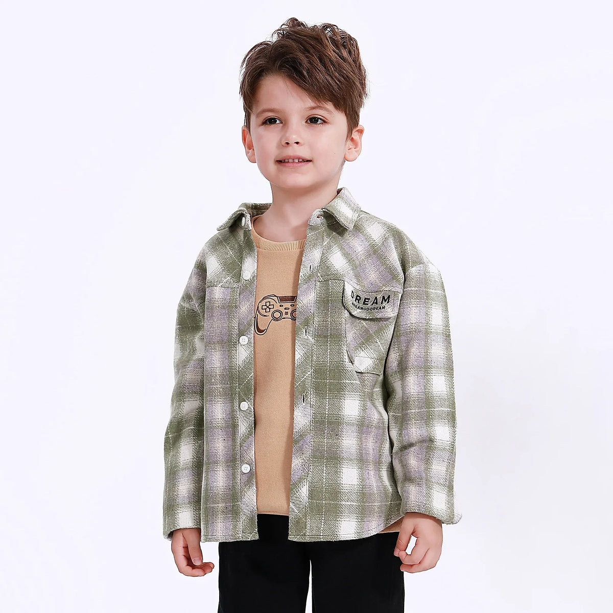 Casual Checked Shirt for Boys Image
