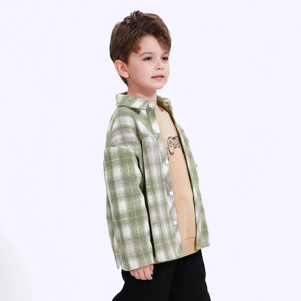 Casual Checked Shirt for Boys Image