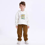 Khaki Casual Plain Pants for Boys Image