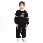 Black Casual Printed Sweatshirt for Boys Image