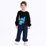 Black Casual Printed Sweatshirt for Boys Image
