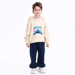 Beige Grey Casual Printed Sweatshirt for Boys Image