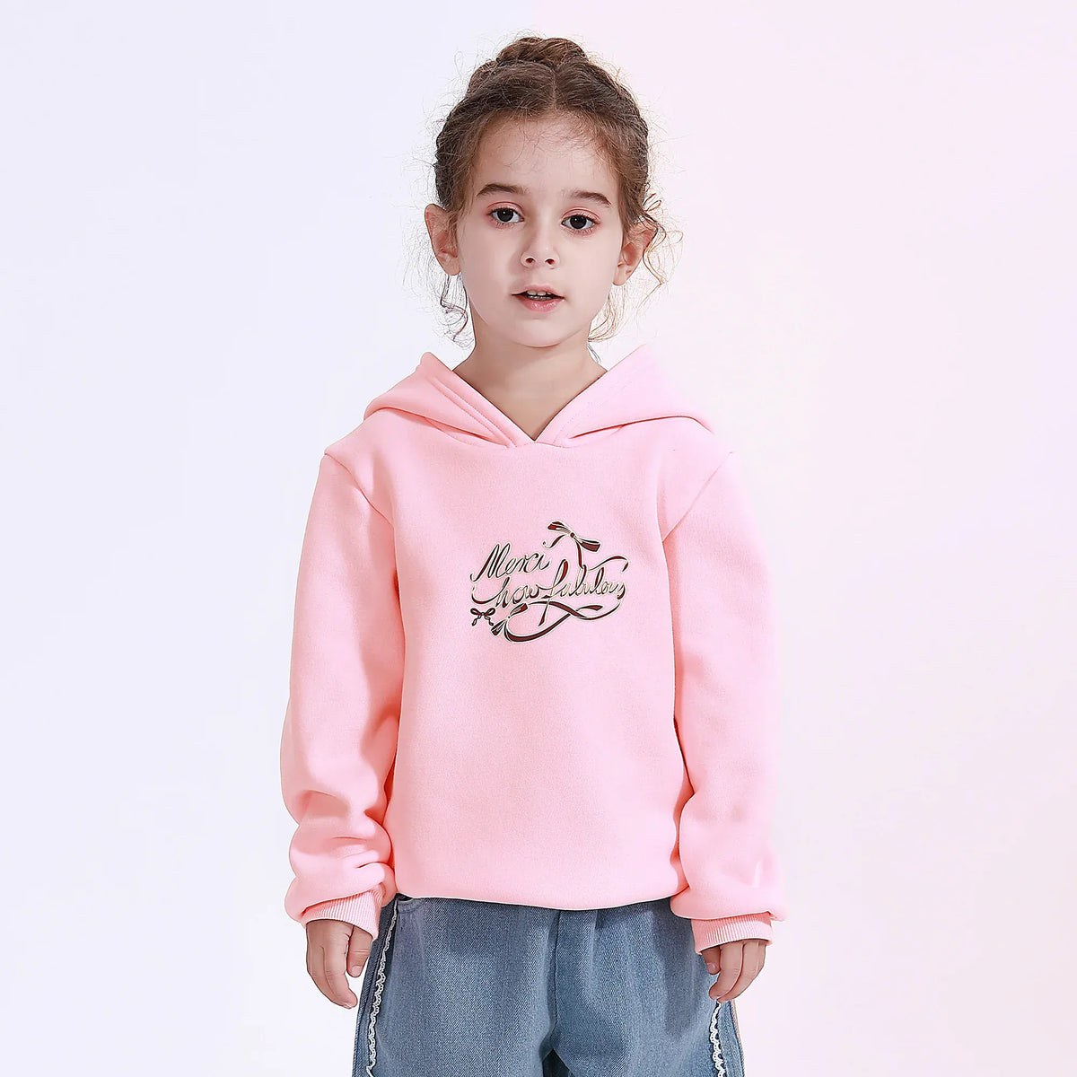 Casual Printed Hoodie for Girls Image