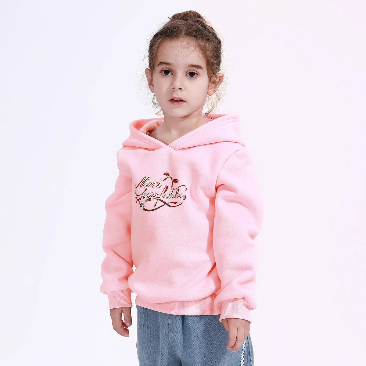 Casual Printed Hoodie for Girls Image