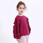 Casual Embroidery Sweatshirt for Girls Image