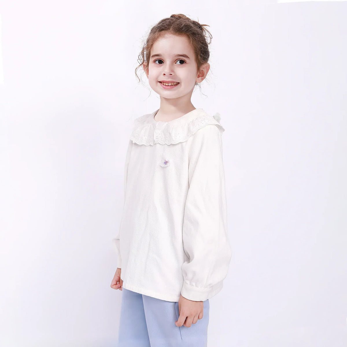 Casual Floral Blouse for Girls Image