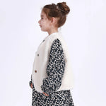 Casual Solid Waistcoat for Girls Image