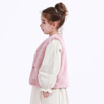 Casual Solid Waistcoat for Girls Image