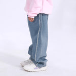Casual Washed Jeans Pants for Girls Image
