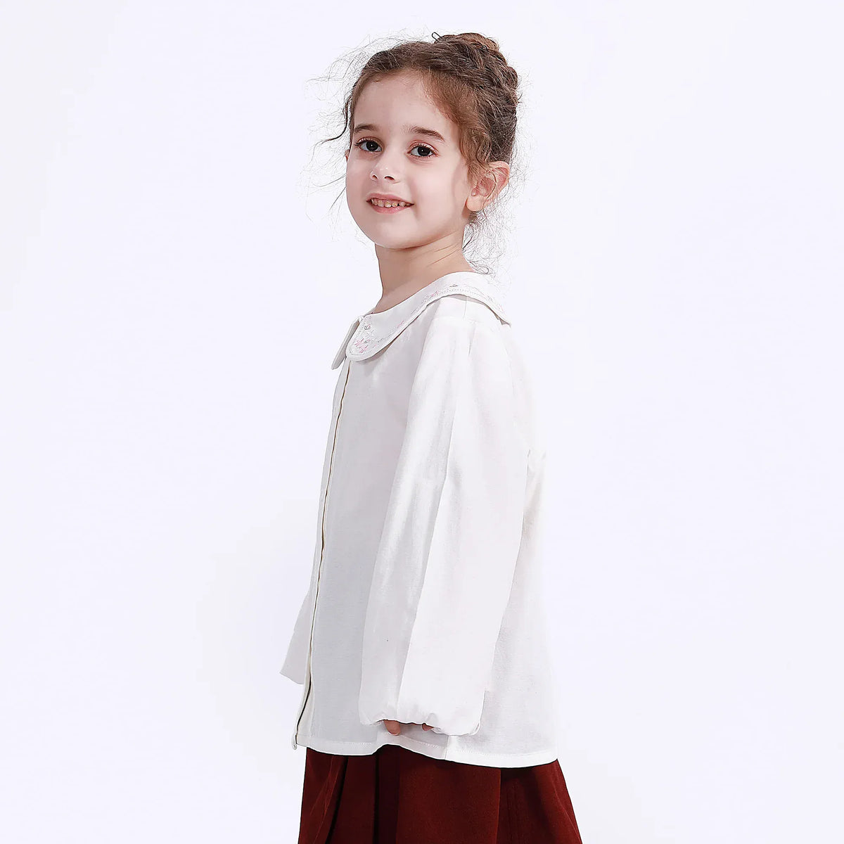 Casual Floral Shirt for Girls Image