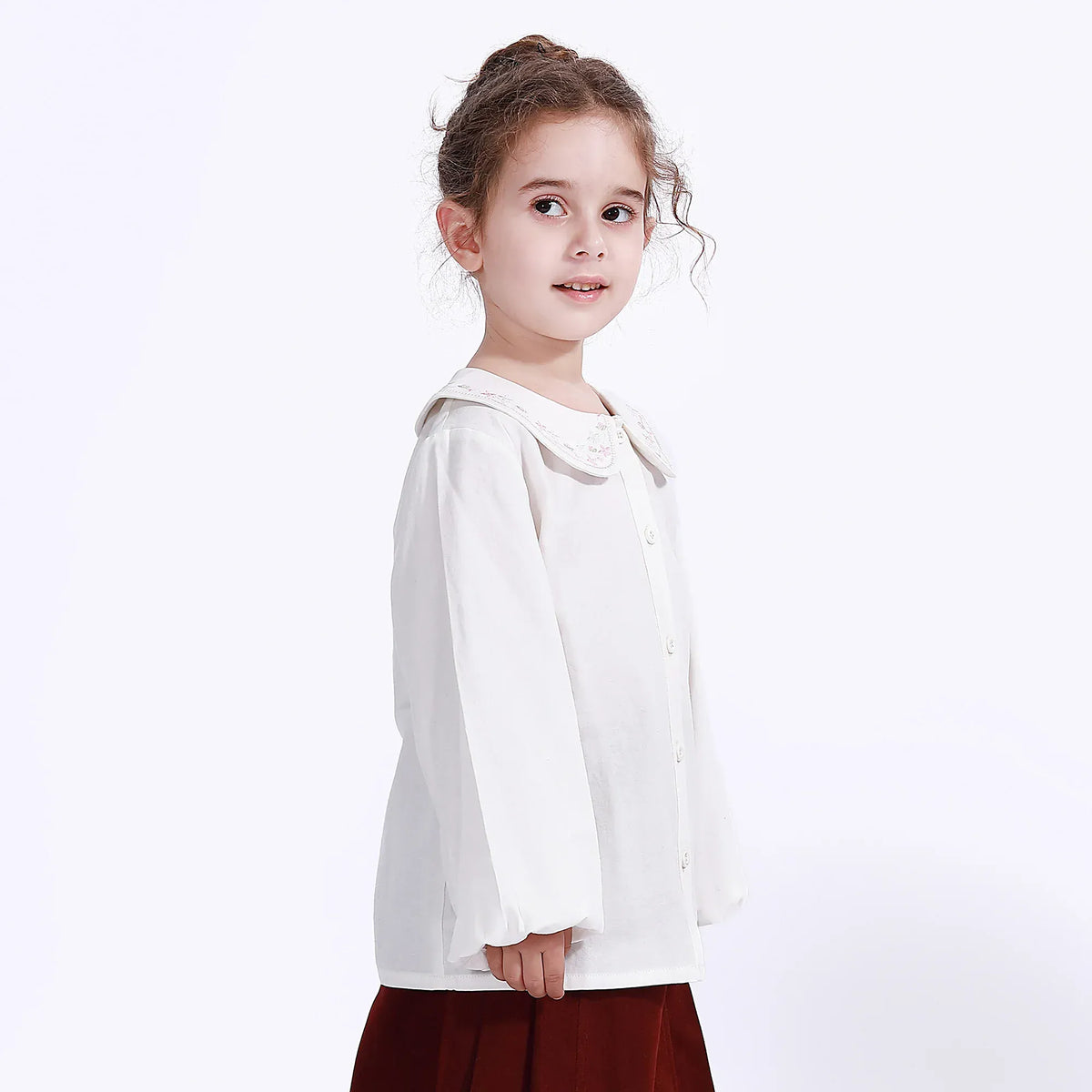 Casual Floral Shirt for Girls Image