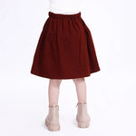 Casual Plain Skirt for Girls Image
