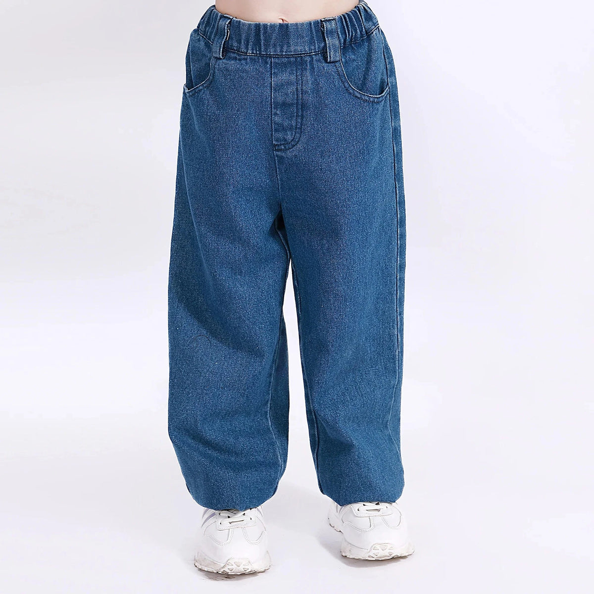 Casual Washed Jeans Pants for Girls Image