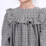 Casual Checked Dress for Girls Image