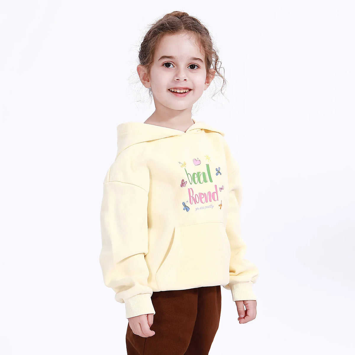 Casual Printed Hoodie for Girls Image