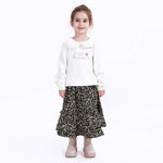 Off White Casual Printed Sweatshirt for Girls Image