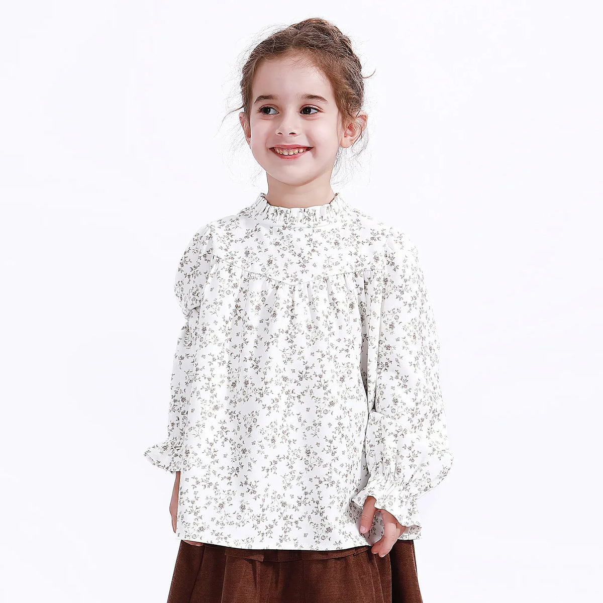 Casual Floral Blouse for Girls Image