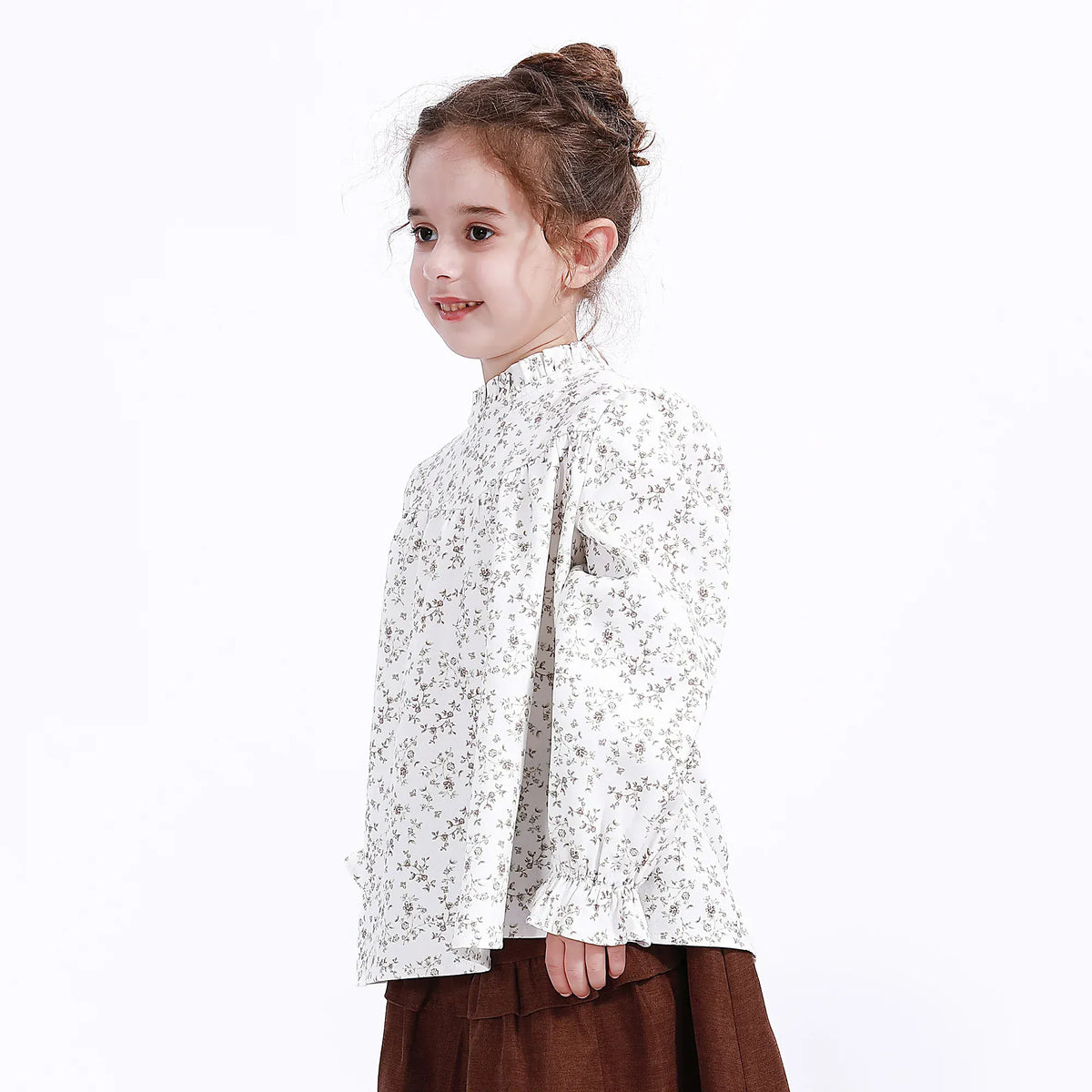 Casual Floral Blouse for Girls Image