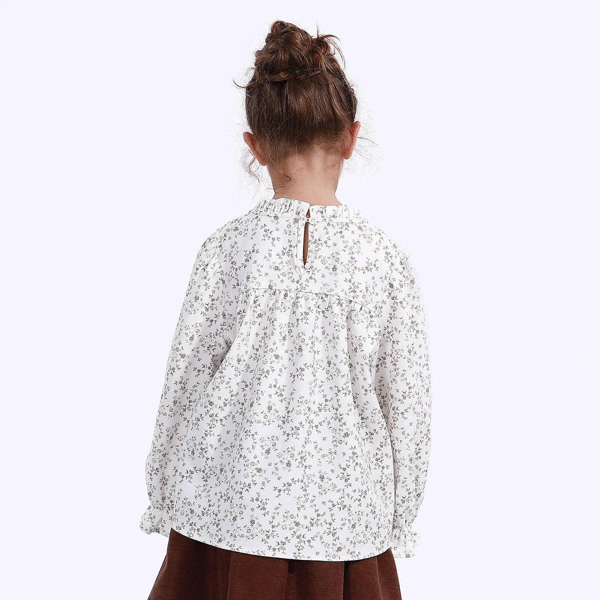 Casual Floral Blouse for Girls Image