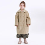 Casual Plain Jacket for Girls Image