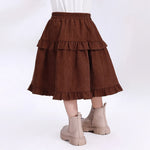 Casual Plain Skirt for Girls Image