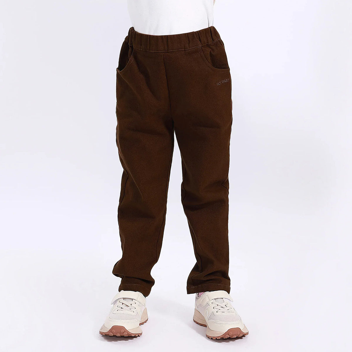 Casual Plain Pants for Girls Image