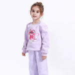 Casual Printed Sweatshirt for Girls Image