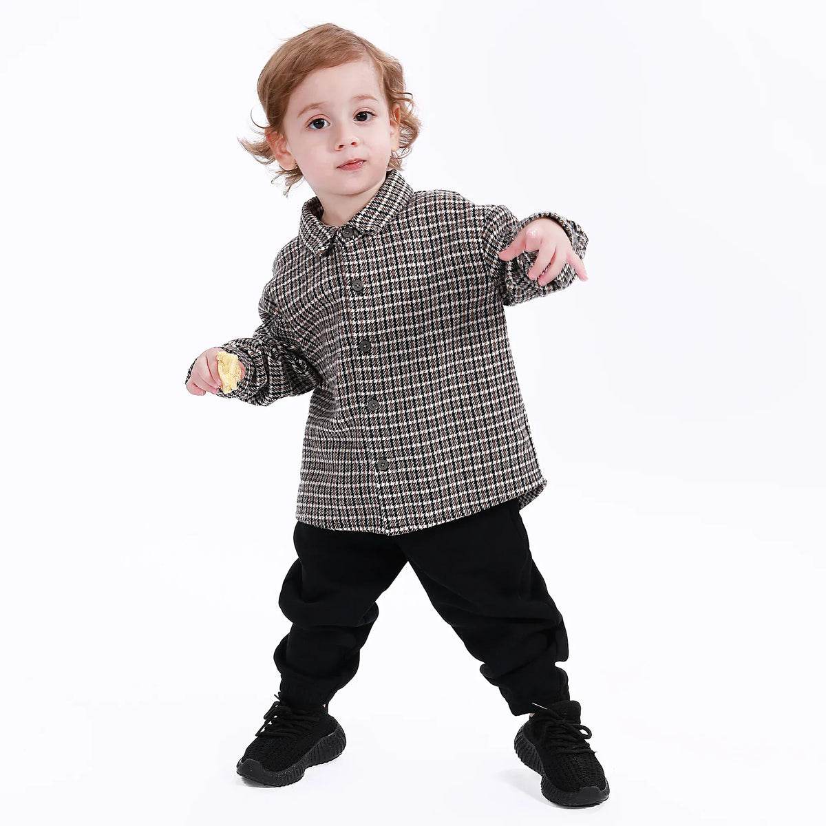 Navy Casual Checked Shirt for Baby boy Image