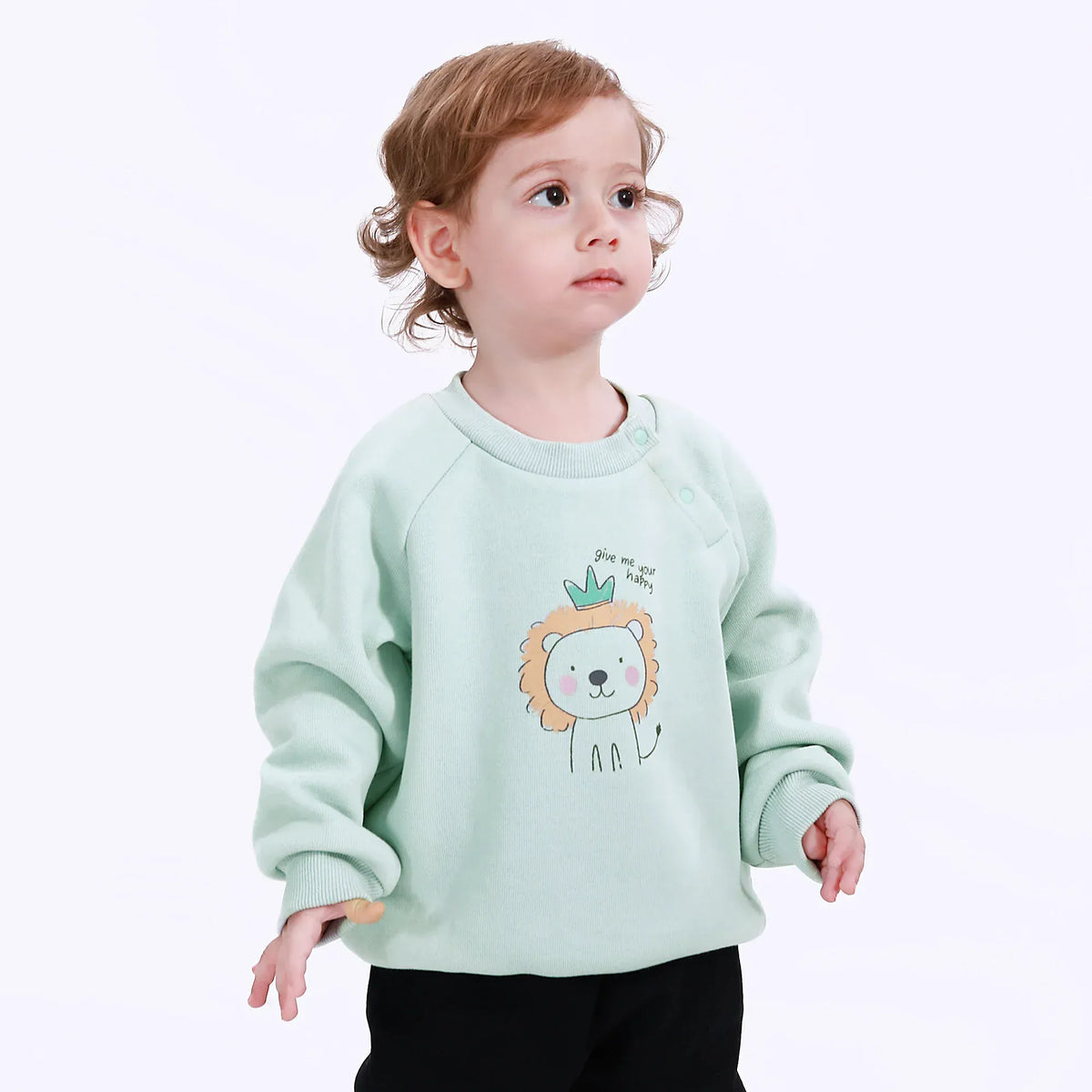 Casual Printed Sweatshirt for Baby boy Image