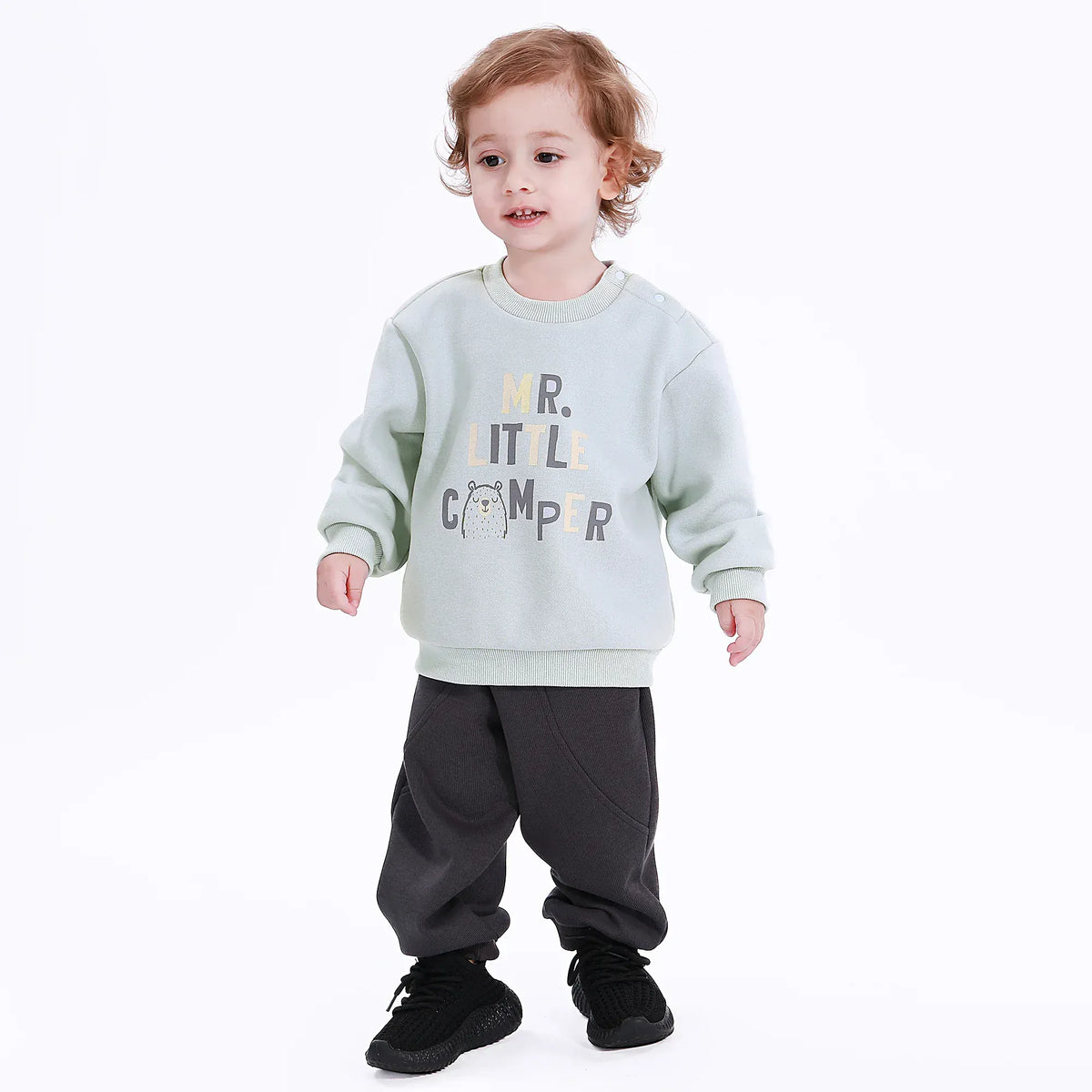 Light Blue Casual Printed Sweatshirt for Baby boy Image