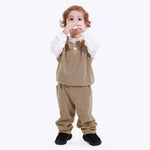 Khaki Casual Plain Pants for Baby boy Image
