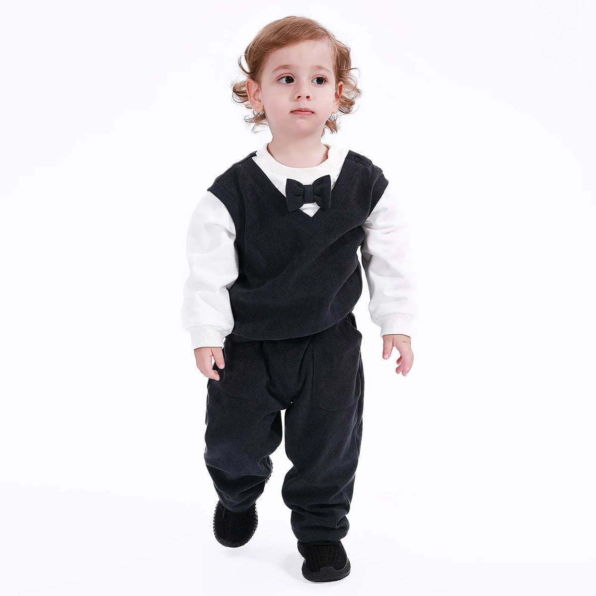 Navy Casual Plain Pants for Baby boy Image