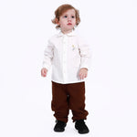 White Casual Printed Shirt for Baby boy Image
