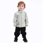 Black Casual Plain Pants for Baby boy Image