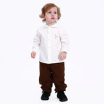 Coffee Casual Plain Pants for Baby boy Image