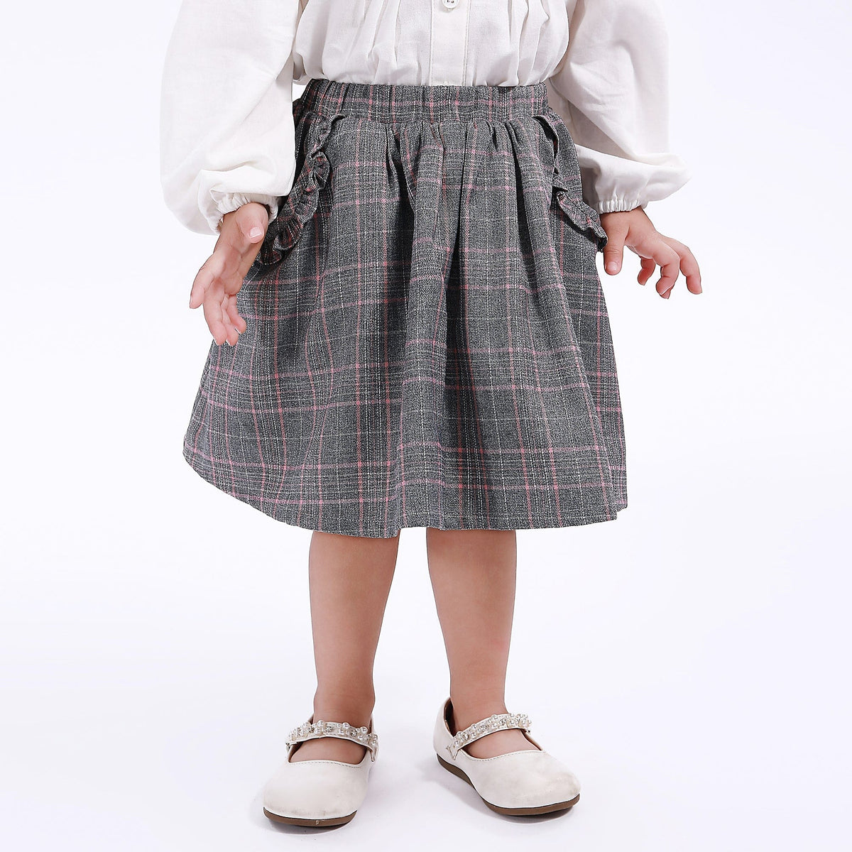 Casual Checked Skirt for Baby girl Image