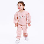 Pink Casual Embroidery Pants for Baby girl Image