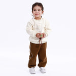 Light Beige Casual Printed Sweatshirt for Baby girl Image